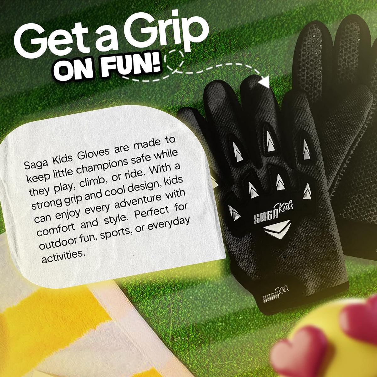 SAGA SPORTS Guantes de Motocross para Jóvenes \u2013 Protección de...