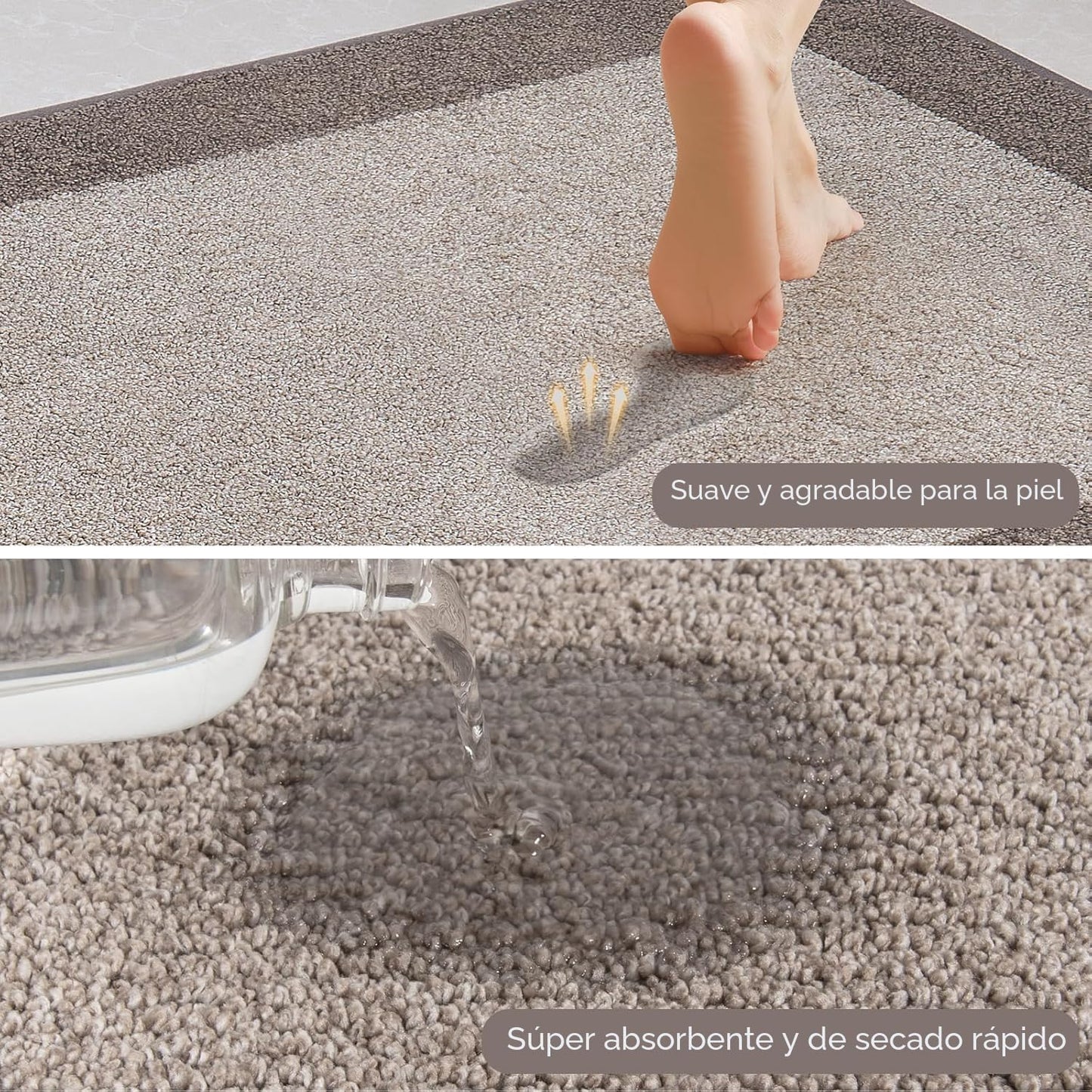 DOMUSTEX Alfombra de cocina lavable a máquina de 32 x 72 pulgadas,...