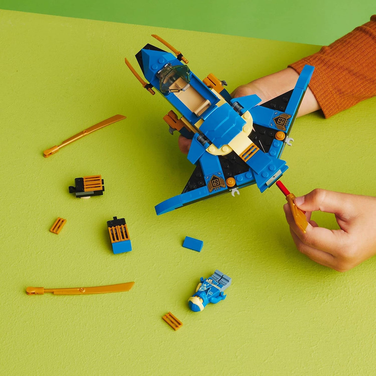 LEGO NINJAGO Jay\u2019s Lightning Jet EVO 71784, Avión de Juguete A...