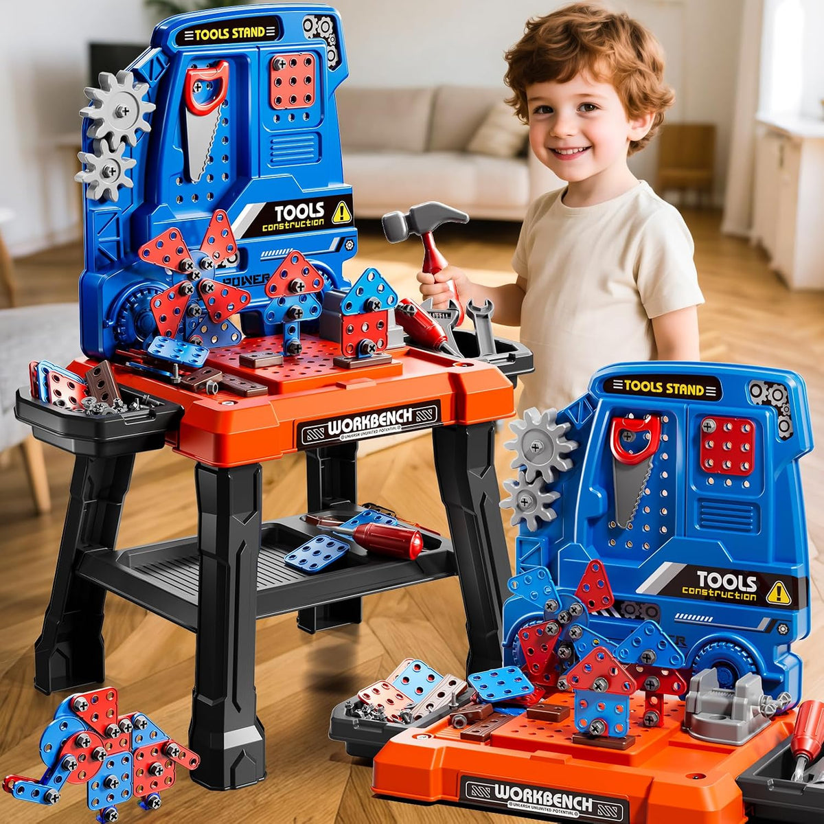 KIZONLY Juego de Juguetes de Herramientas para Niños con Sonido de...