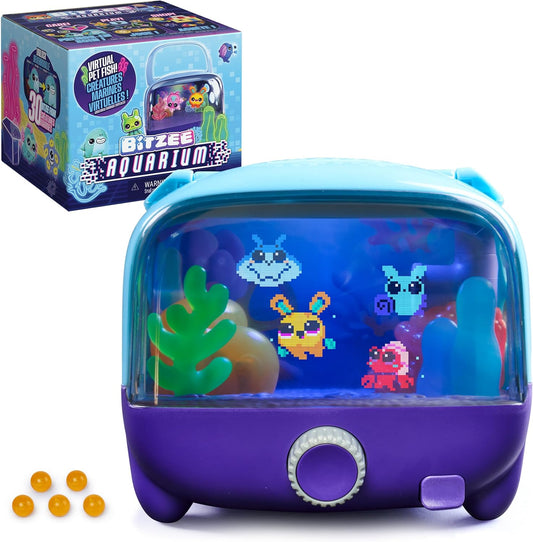 BITZEE Acuario Juguete interactivo para pecera y mascota digital, a...
