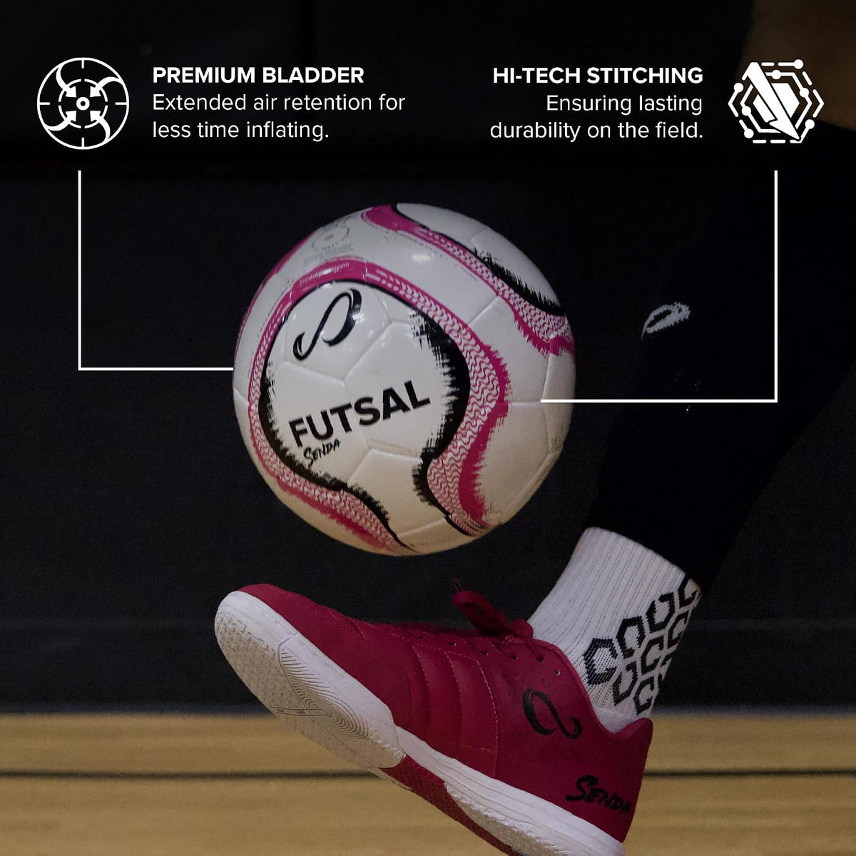Senda Rio Premium Training Balón de fútbol sala de bajo rebote, cer...