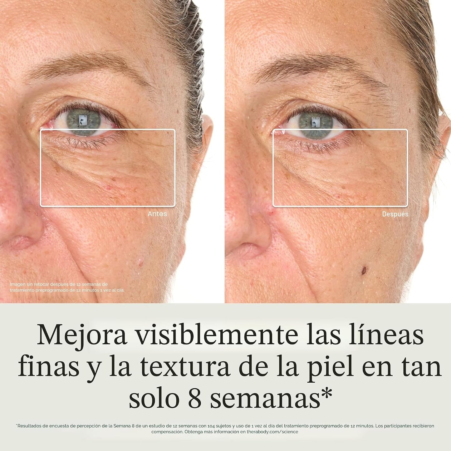 TheraFace Therabody Mask Glo - Mascarilla LED inalámbrica para el c...