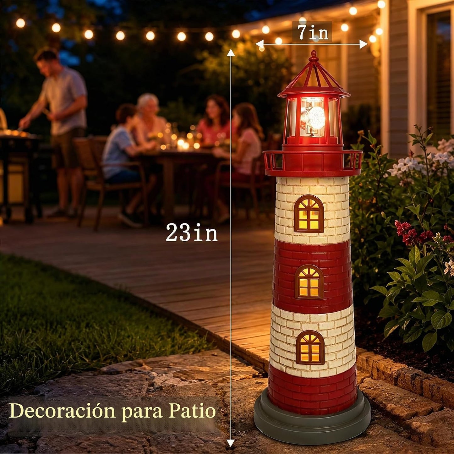 Estatuas de jardín grandes de 23 pulgadas, decoración de jardín cos...