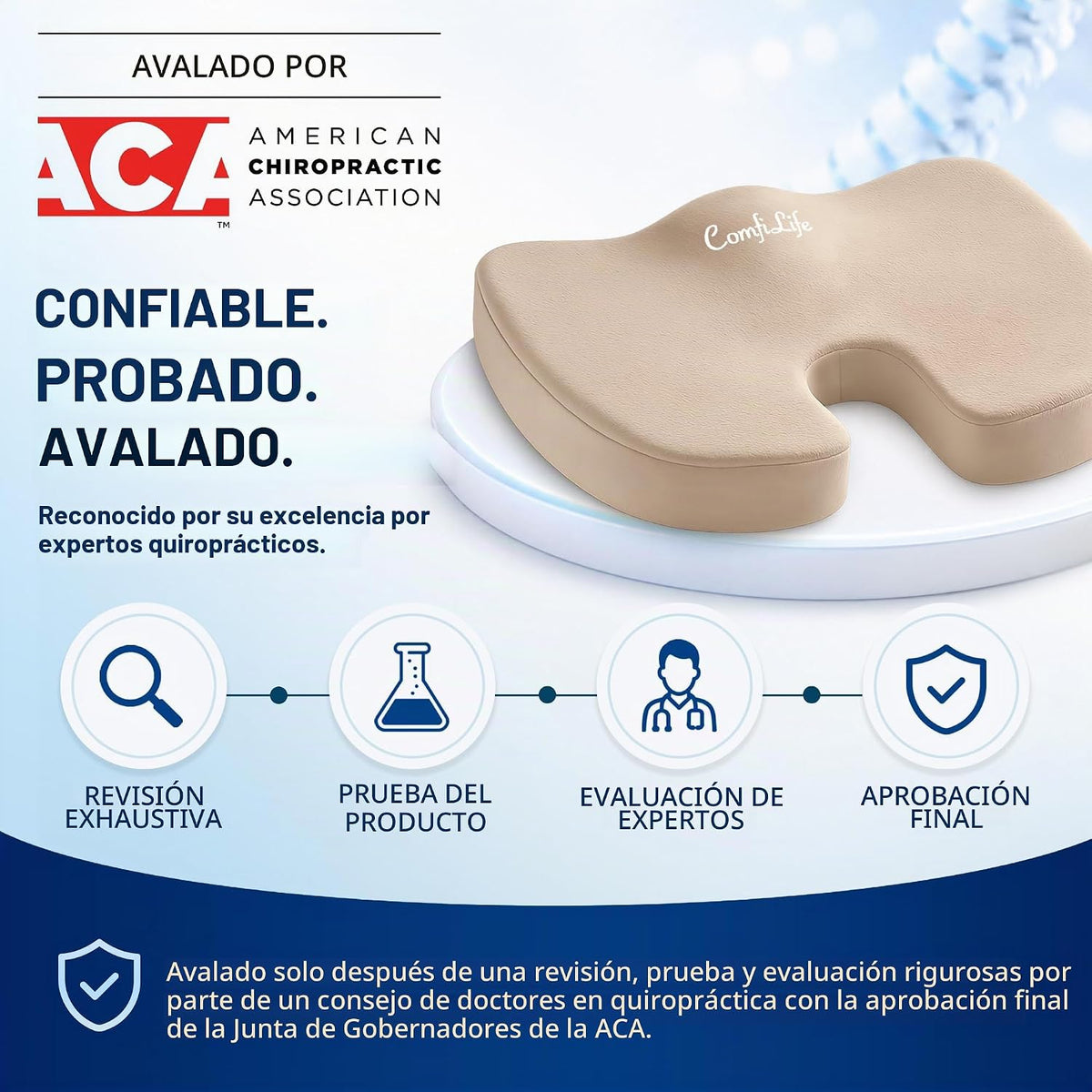 ComfiLife - Cojín prémium de gel y espuma viscoelástica para silla...
