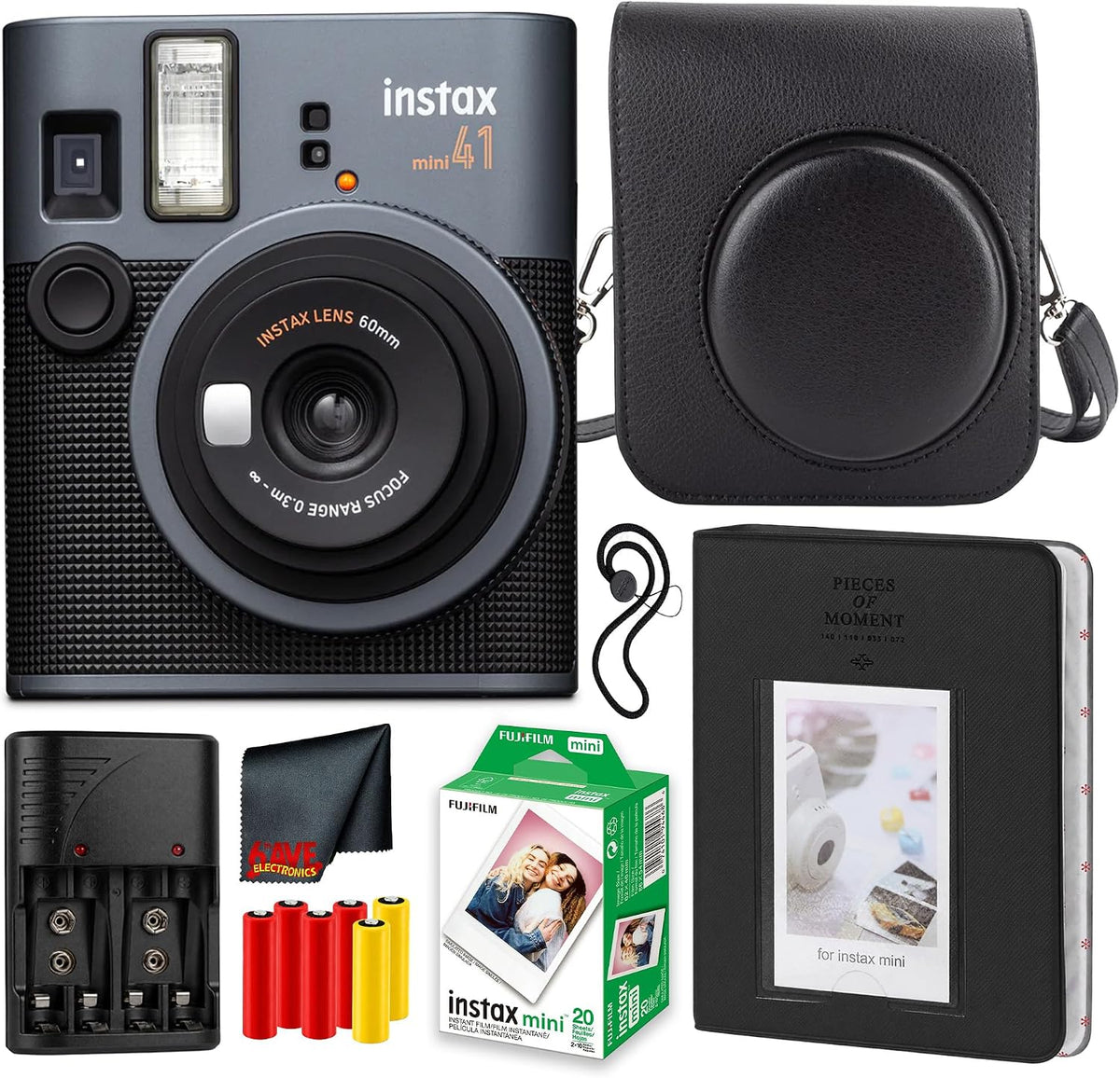 FUJIFILM INSTAX Mini 41 - Cámara instantánea de 20 hojas | Para fie...