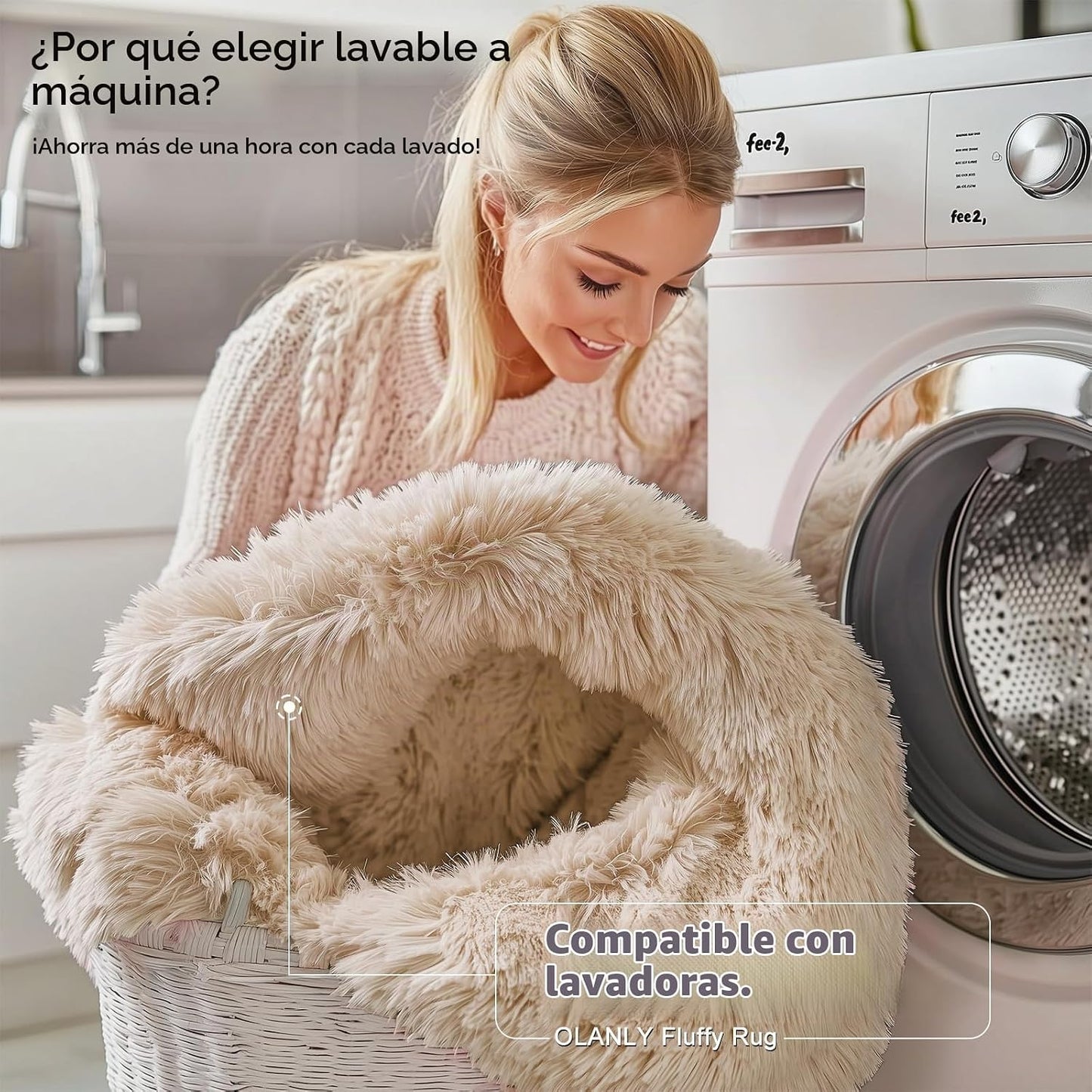 OLANLY Alfombras lavables a máquina de 5 x 8 para sala de estar, do...