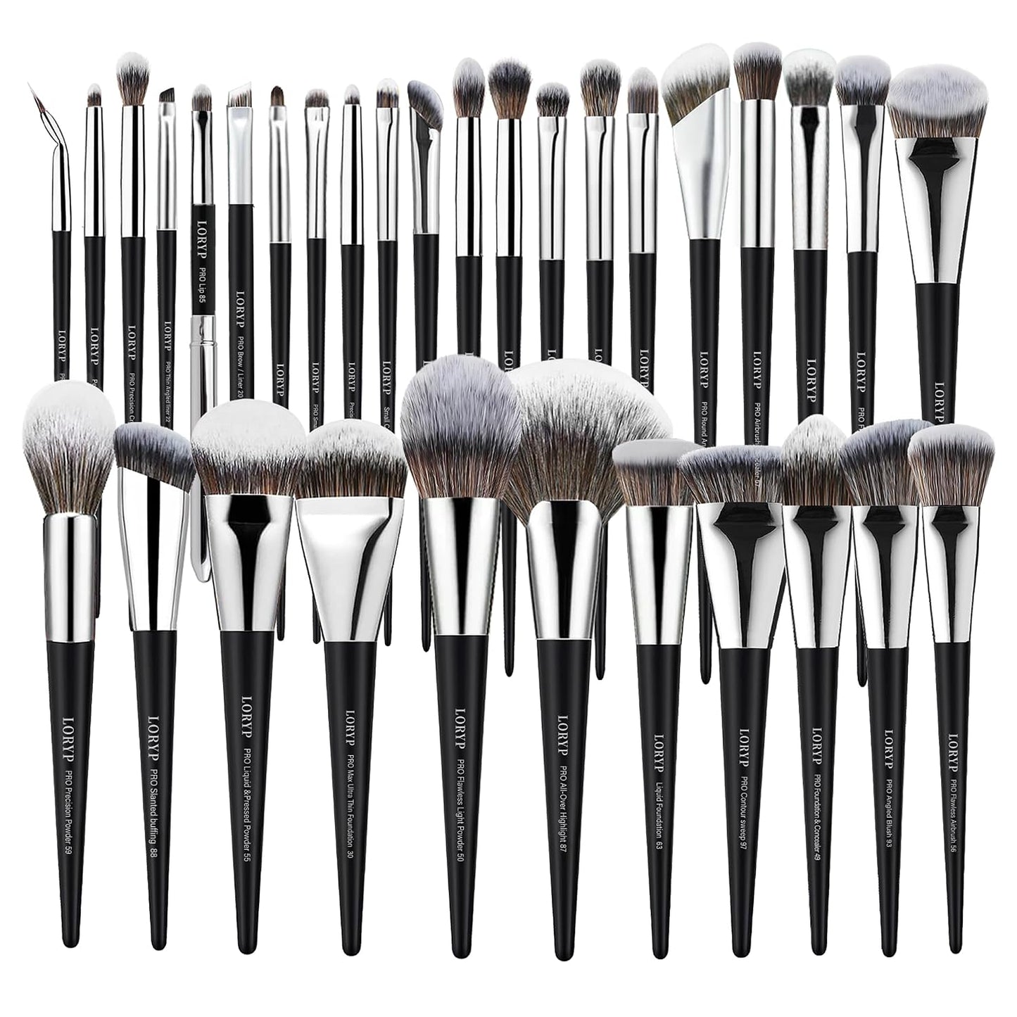 LORYP Juego de brochas de maquillaje profesional 32 piezas, kit de...