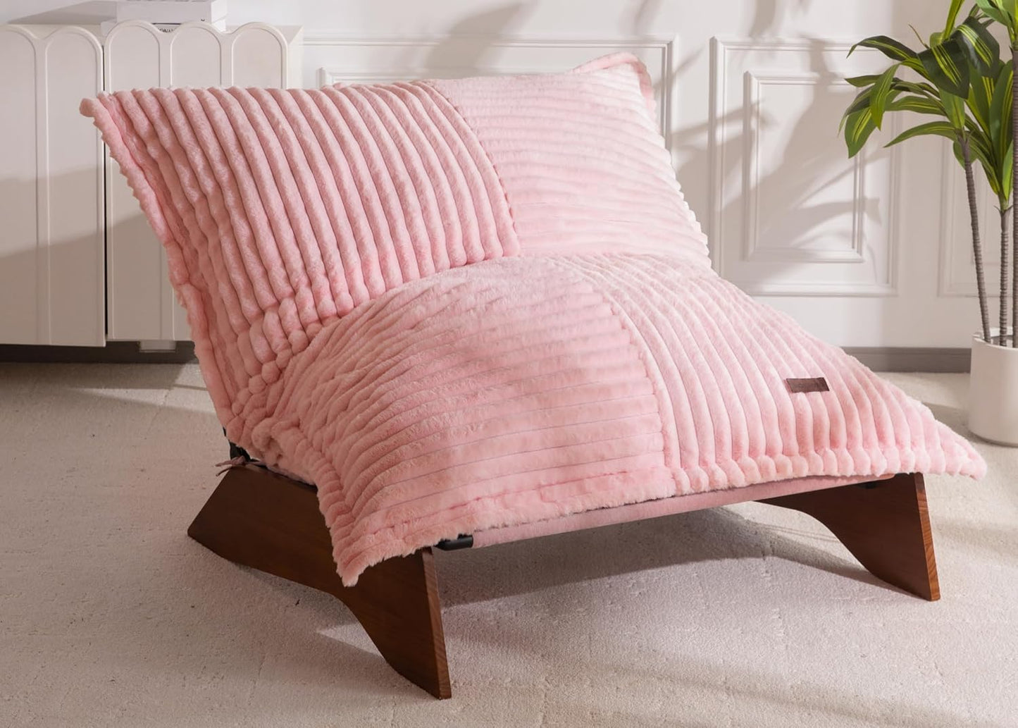 MAXYOYO Silla ajustable para sala de estar, puf de 3 posiciones con...