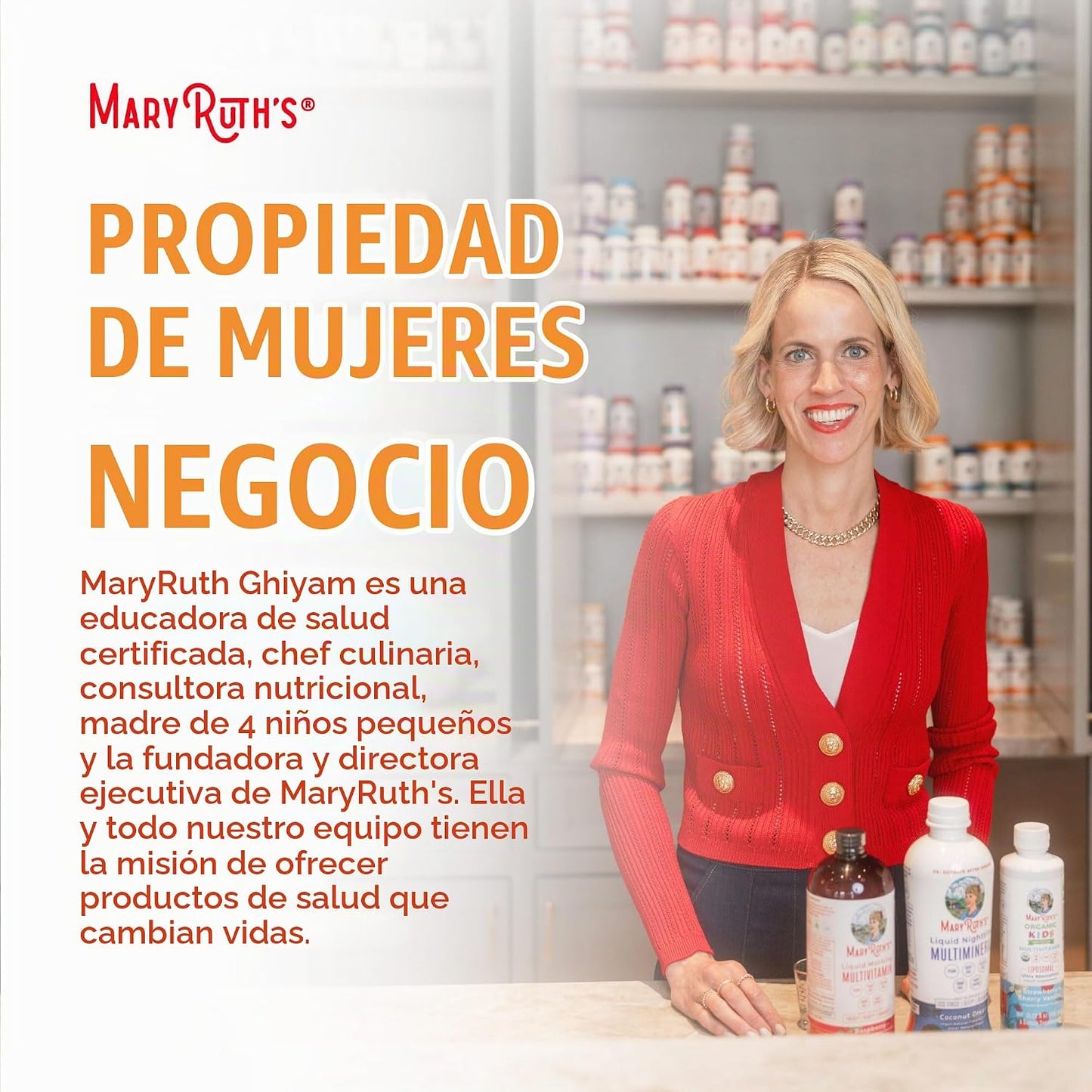 MARYRUTH'S Multivitamínico + Gomitas para el crecimiento del ca...