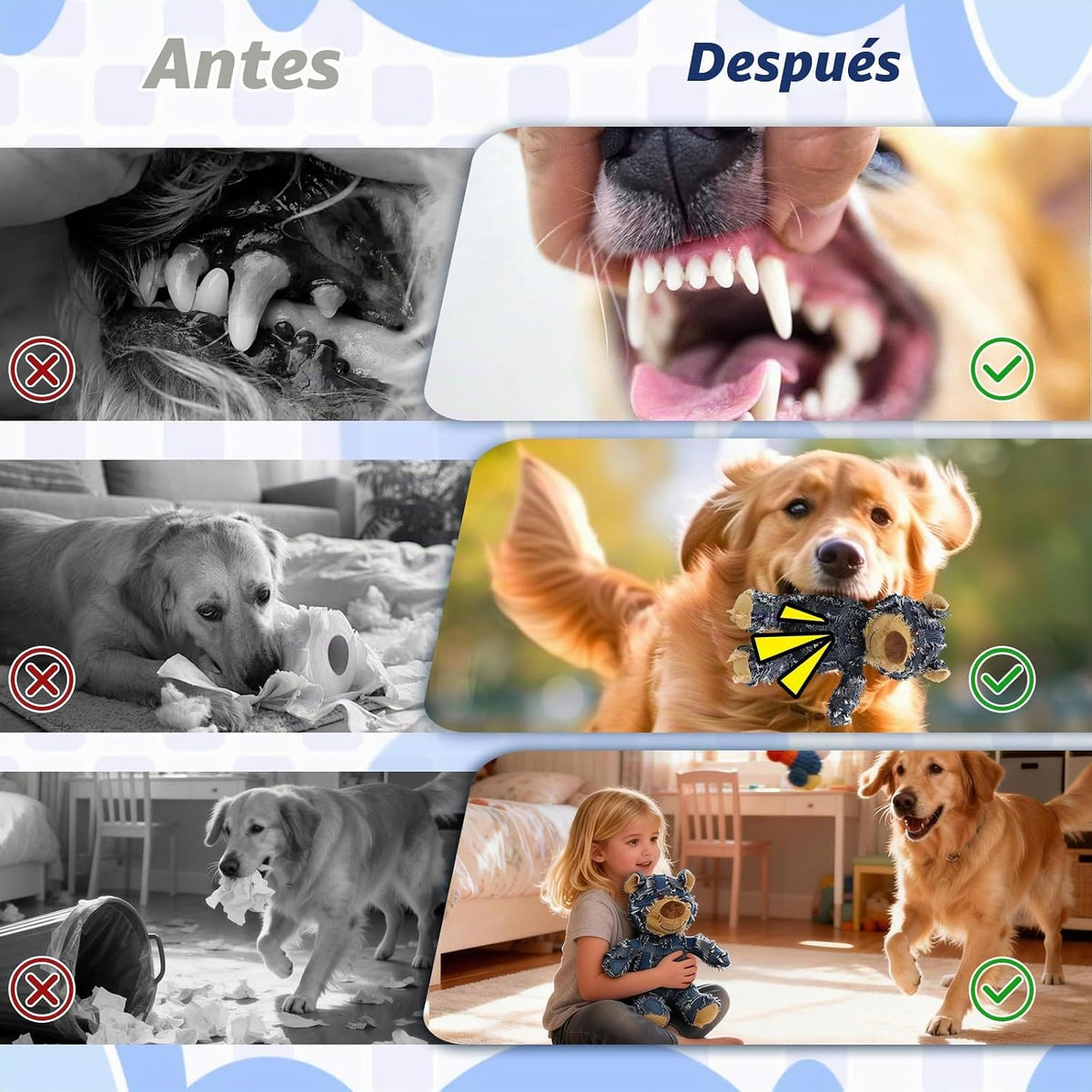 MAXBECK Compañero Canino para Masticadores Intensos - Juguete de Os...
