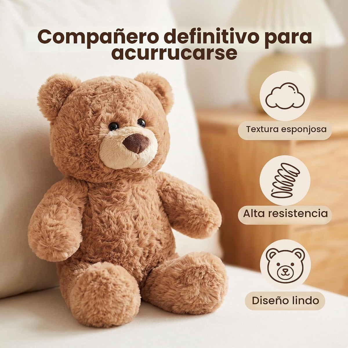 Hgplvxj - Oso de peluche de 10 pulgadas, oso de peluche suave para...