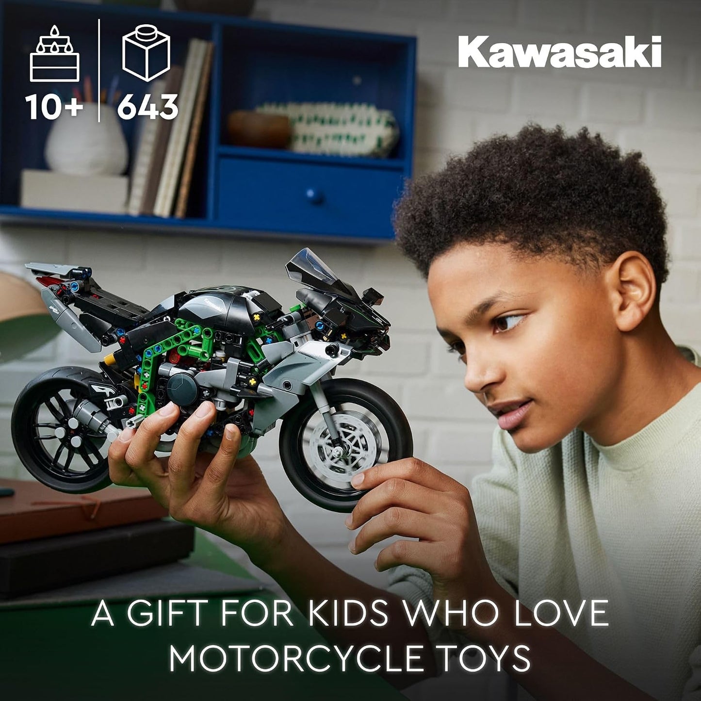LEGO Technic Kawasaki Ninja H2R Moto Juguetes de Construcción para...
