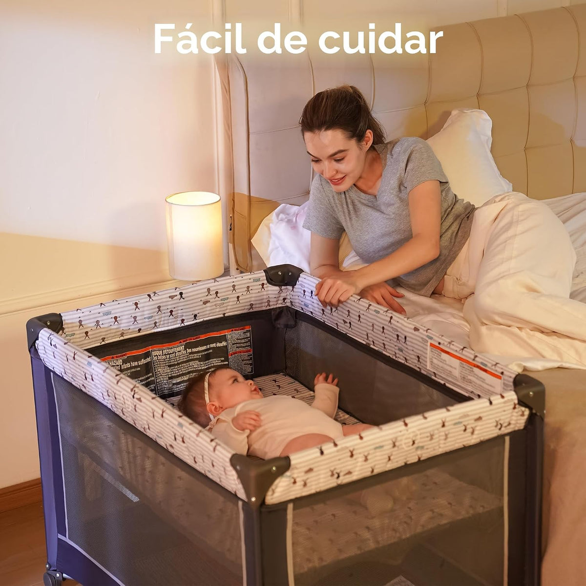 Pamo Babe Empaca y juega con el moisés, corral portátil para bebé |...