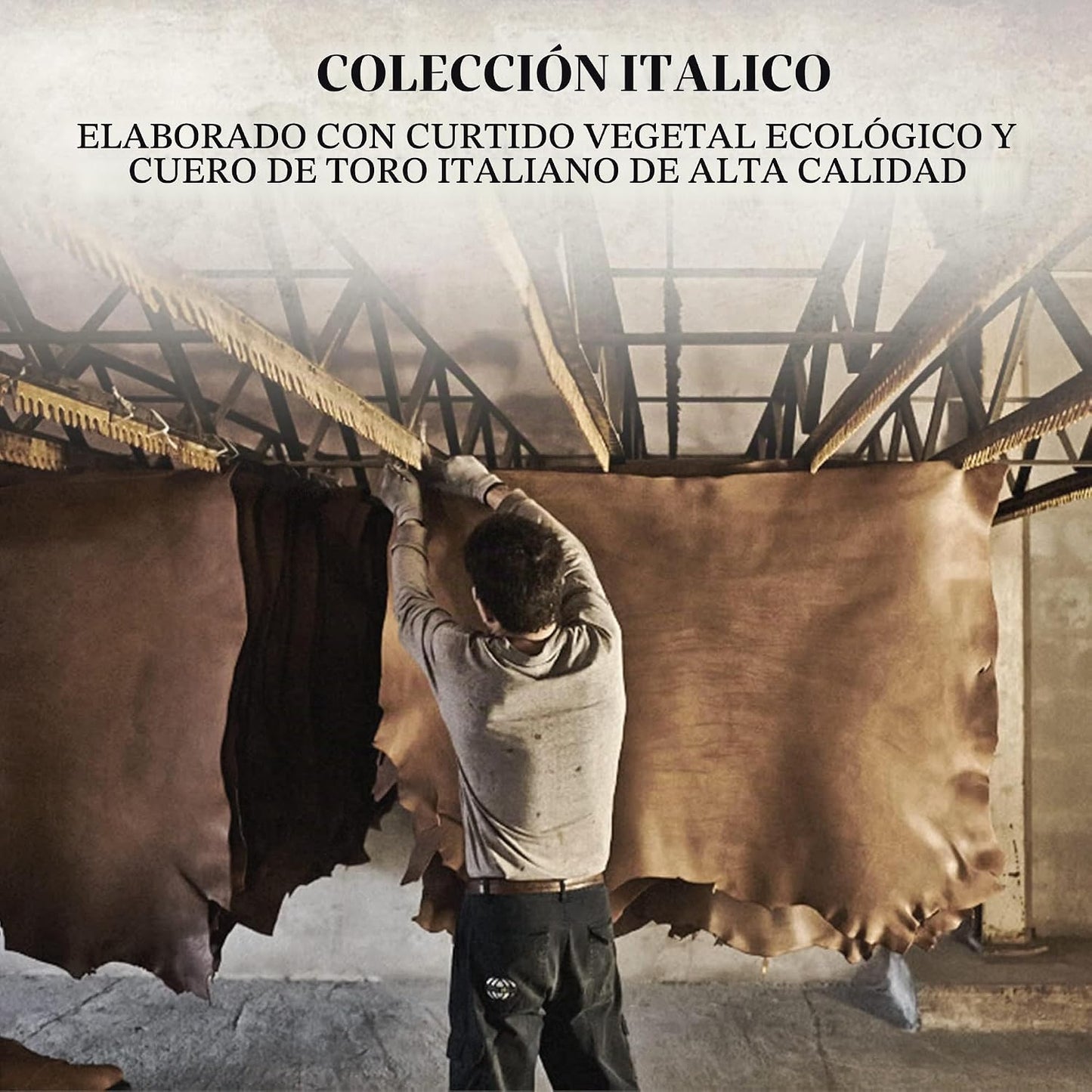 Tony Perotti Billetera de cuero italiano con ventana de identificac...