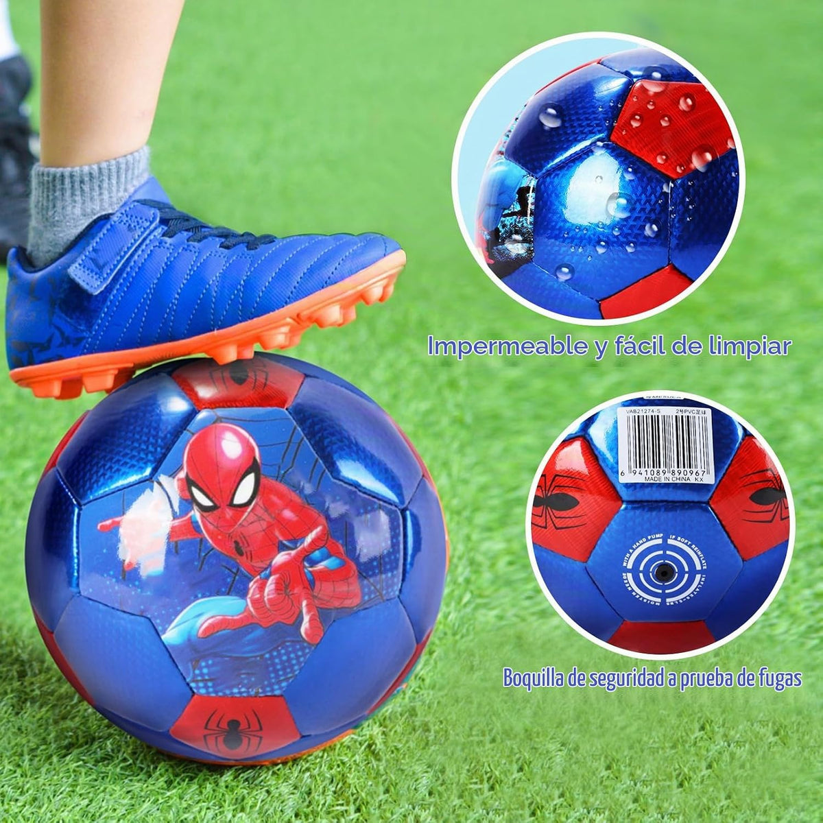 DECLIR Balón de fútbol tamaño 2,3,4 Mini Pelota de Dibujos Animados...