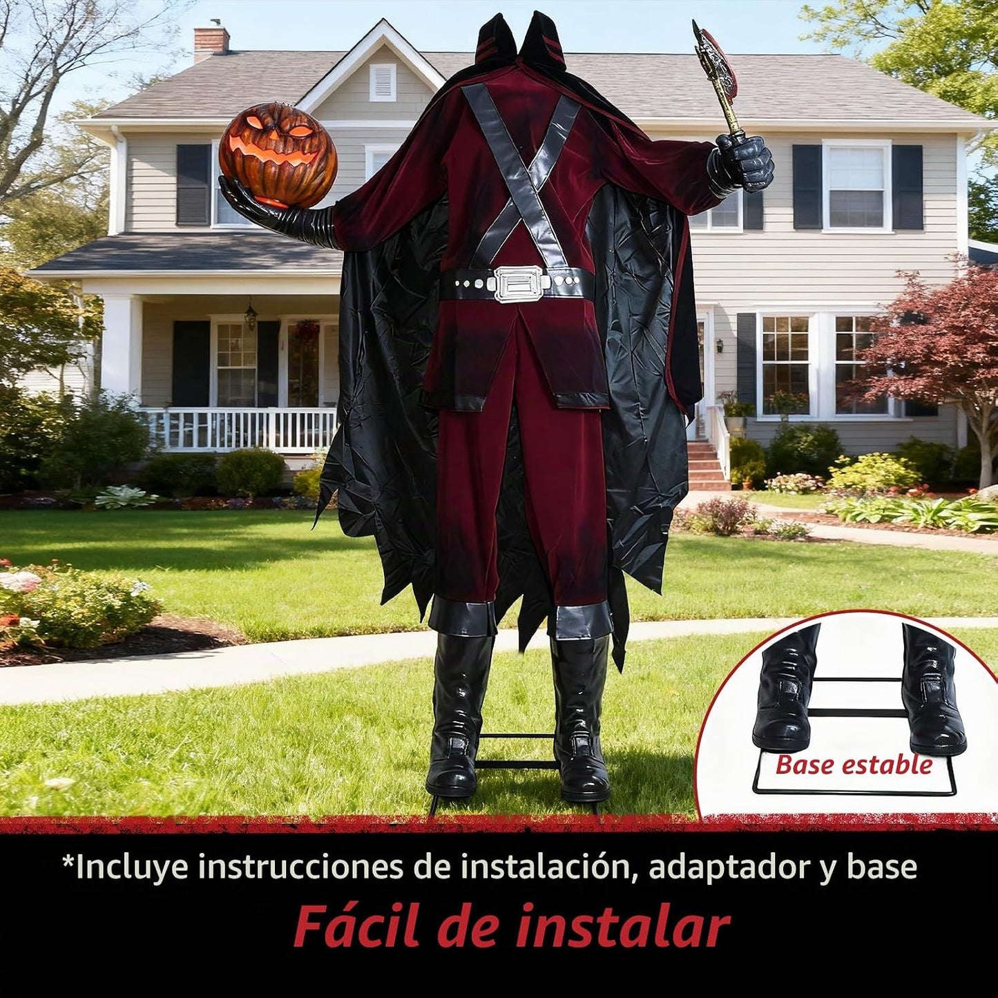 HOYECHI Animatronic - Decoraciones de Halloween sin cabeza de 6.2 p...