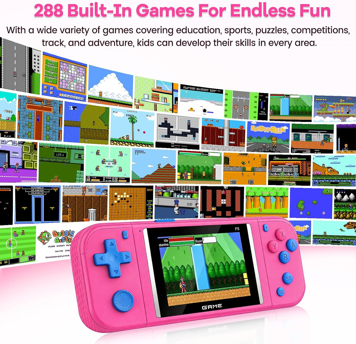 Juegos de mano para niños: 288 videojuegos retro, regalos de juguet...