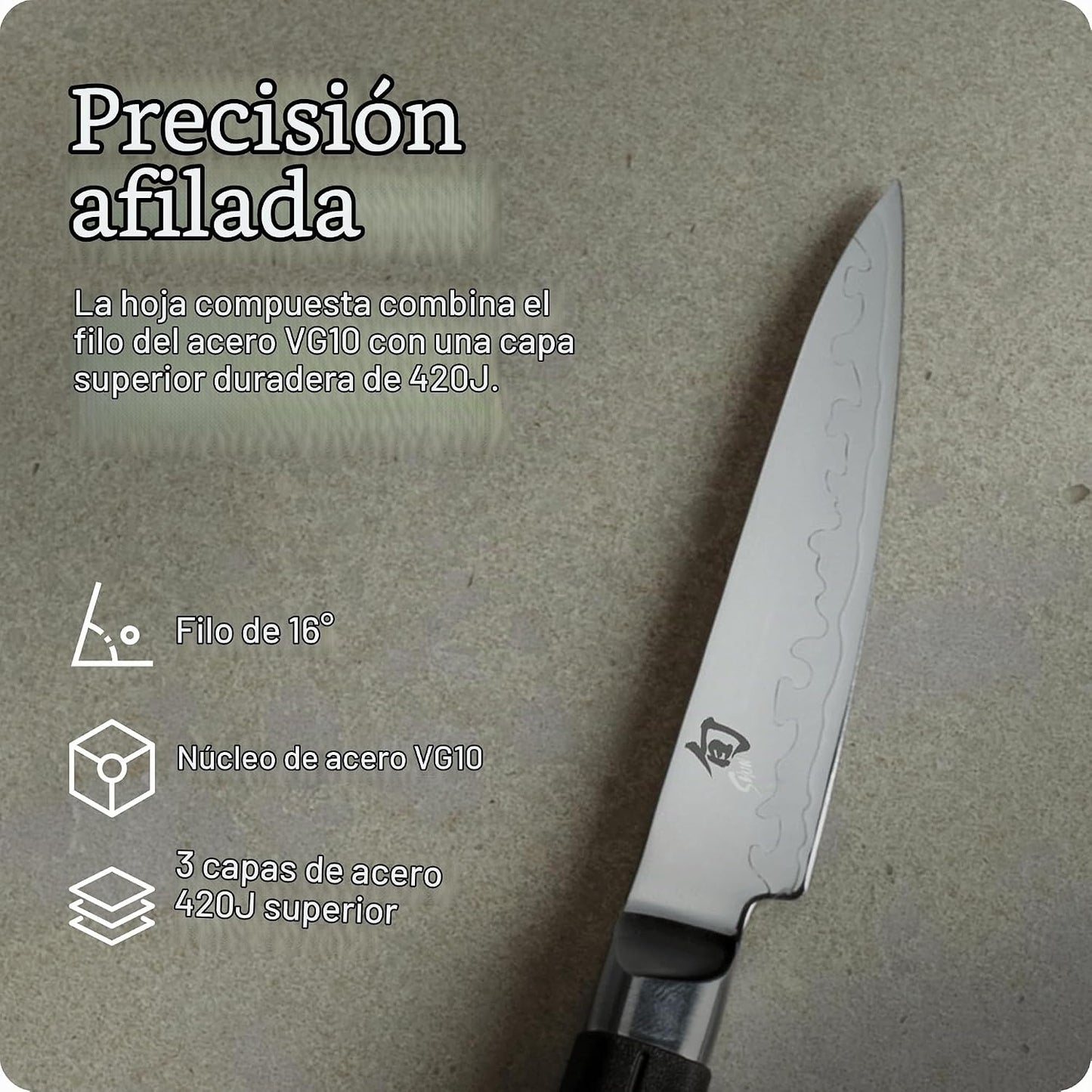 Shun Sora - Cuchillo para pelar, Pelar, Metálico | Cuchillo japonés...