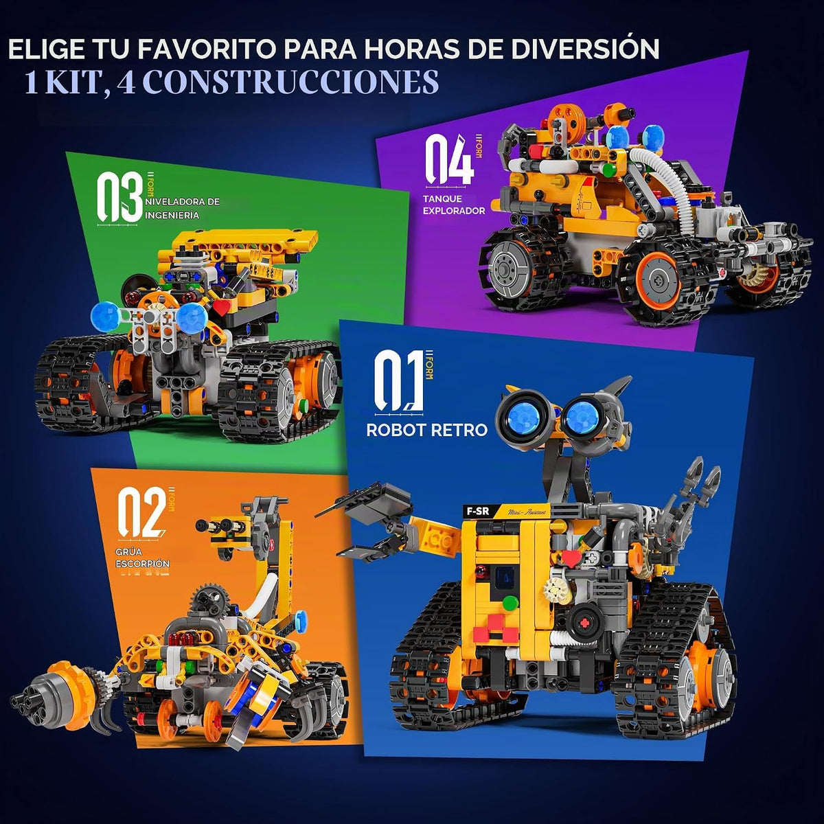 Kit de construcción de robot Demkia para niños y adultos, kit de ro...