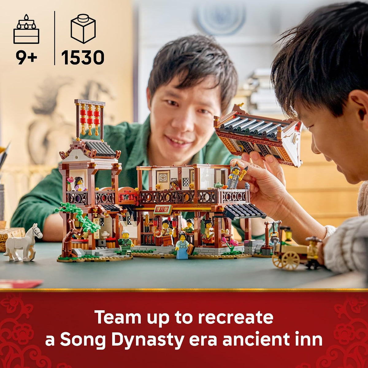 LEGO Chinese Festivals Ancient Moon-Gazing Inn - Juguete de constru...