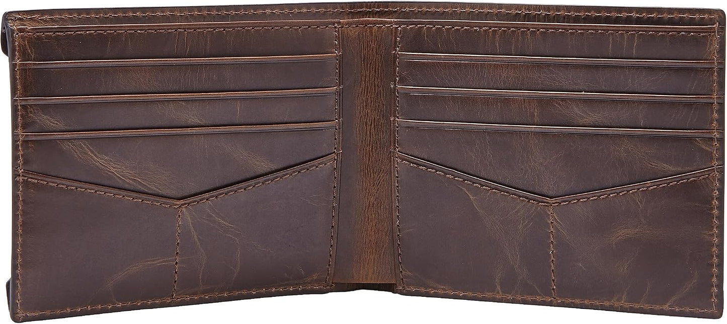 Fossil Cartera de cuero plegable deslizante 2 en 1 con funda extraí...