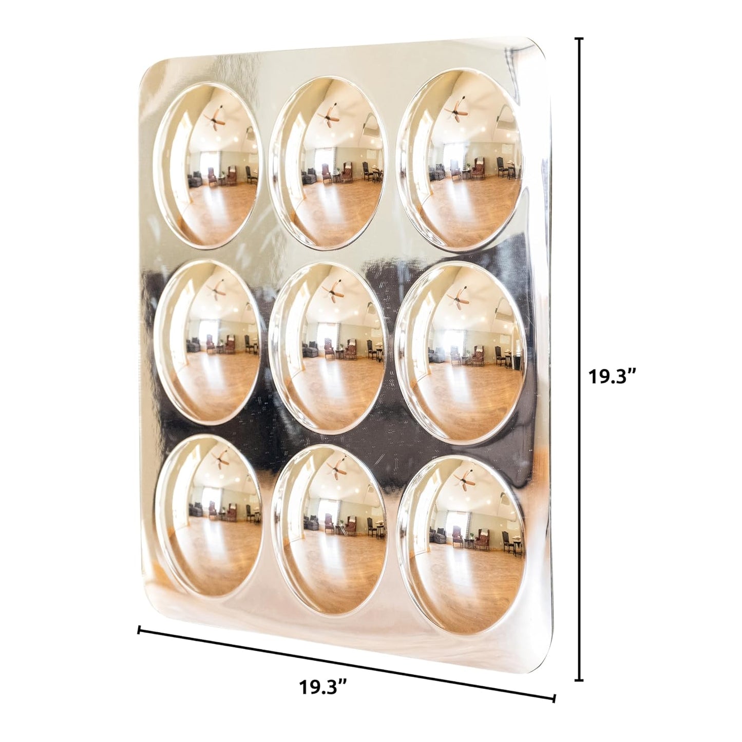 Spark &amp; Wow Espejo sensorial de pared para niños pequeños, gran...