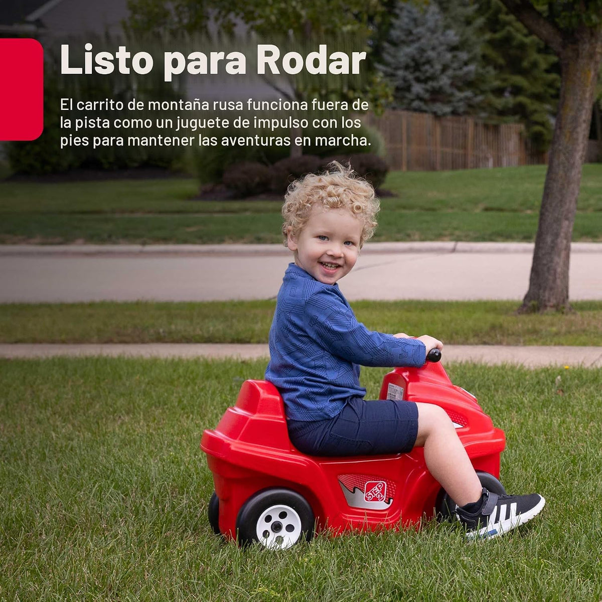Step2 Juguete de montaña rusa Up &amp; Down para niños, carro de em...