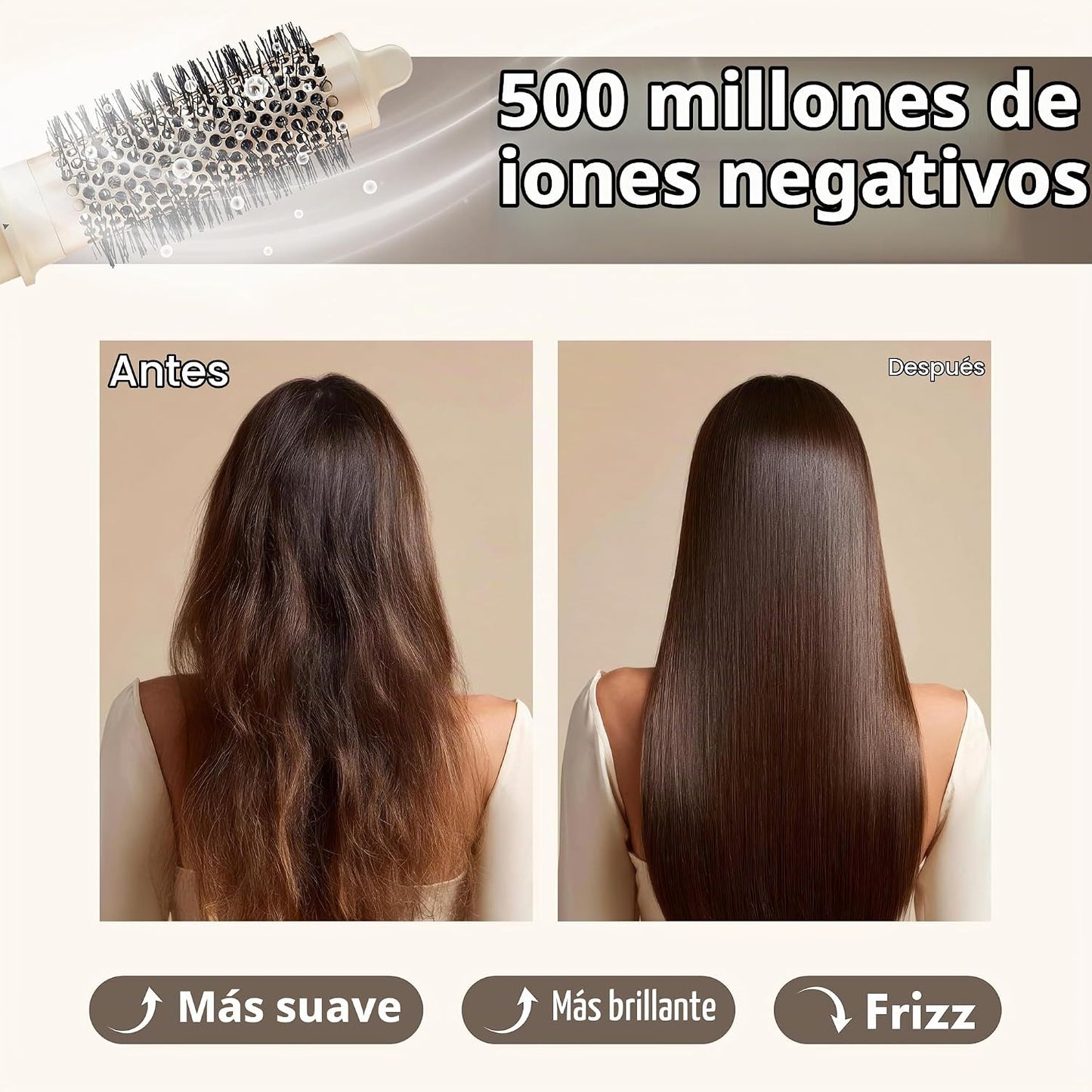 MAVIÉ Multiestilizador de aire caliente 6 en 1 con funda, secador d...