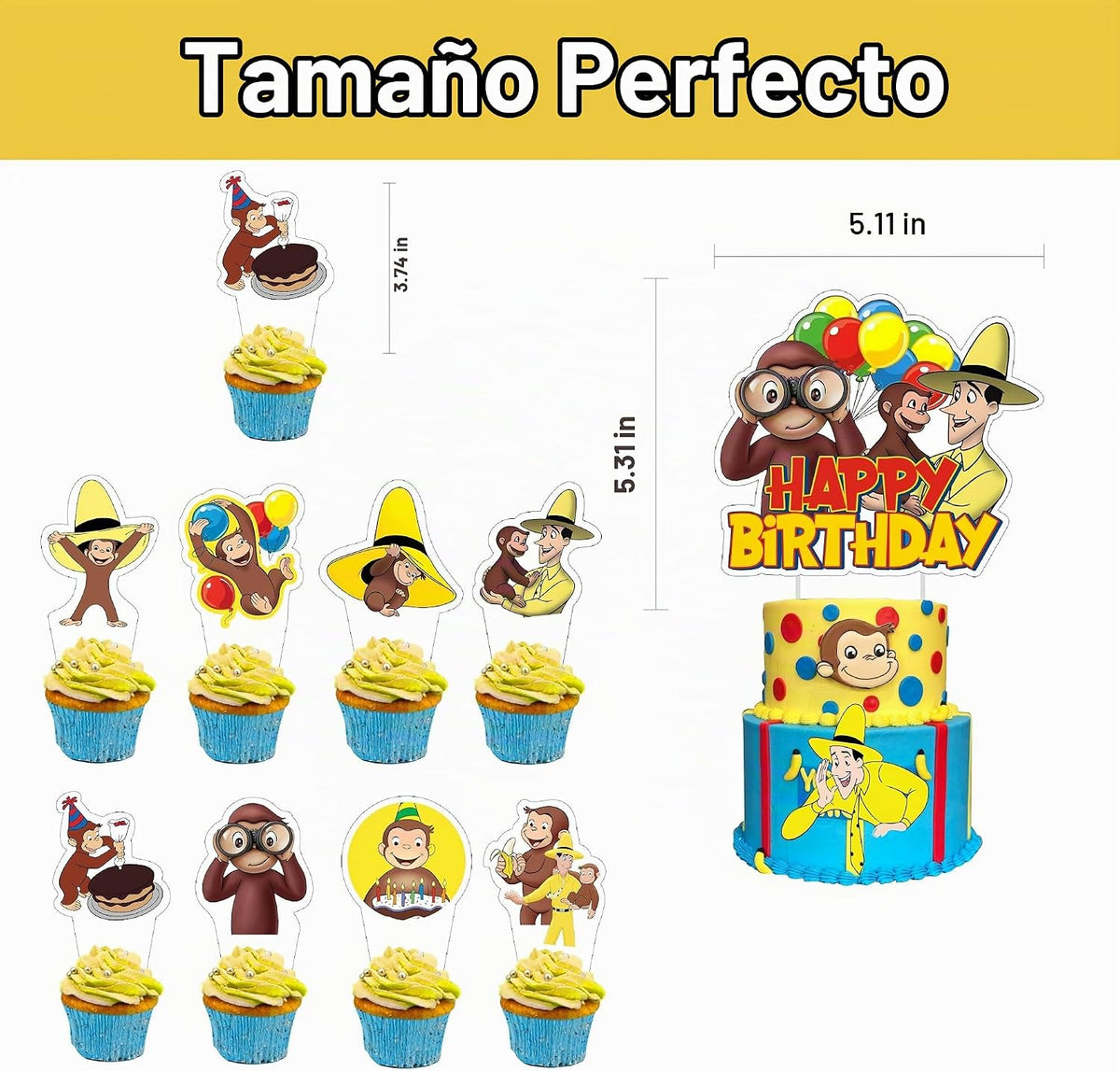 25 decoraciones de cumpleaños de George of Curious de dibujos anima...