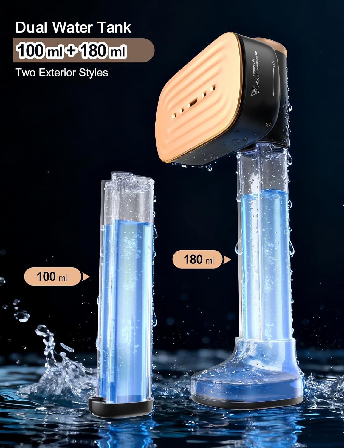 Sundu Vaporizador portátil de mano para ropa, calentamiento rápido...