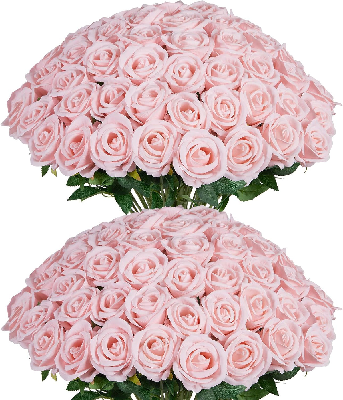 InnoGear 50 rosas artificiales de color rubor, rosas artificiales d...