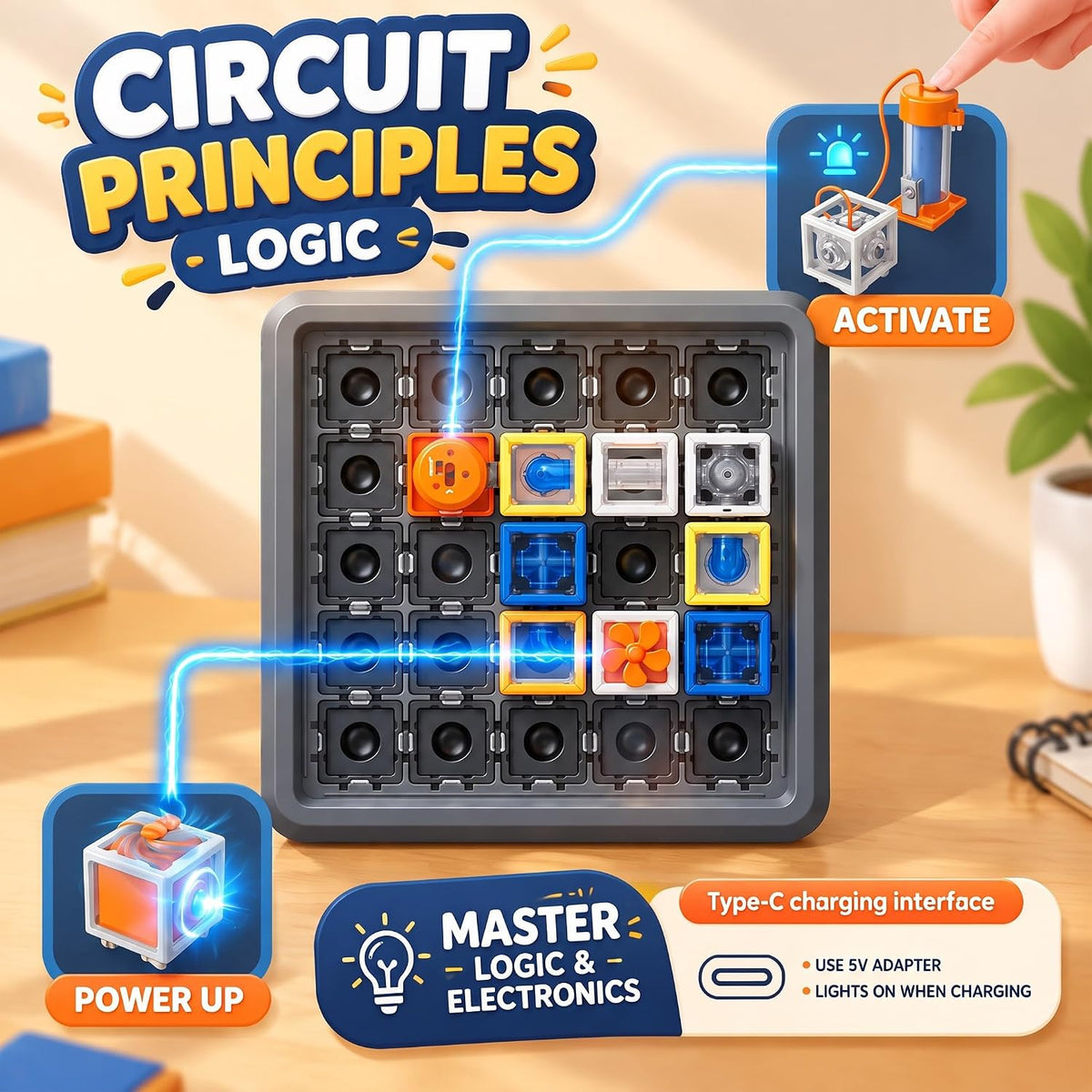 VkotaVkoty Juego de mesa de ciencia de laberinto de circuito 3D, ki...