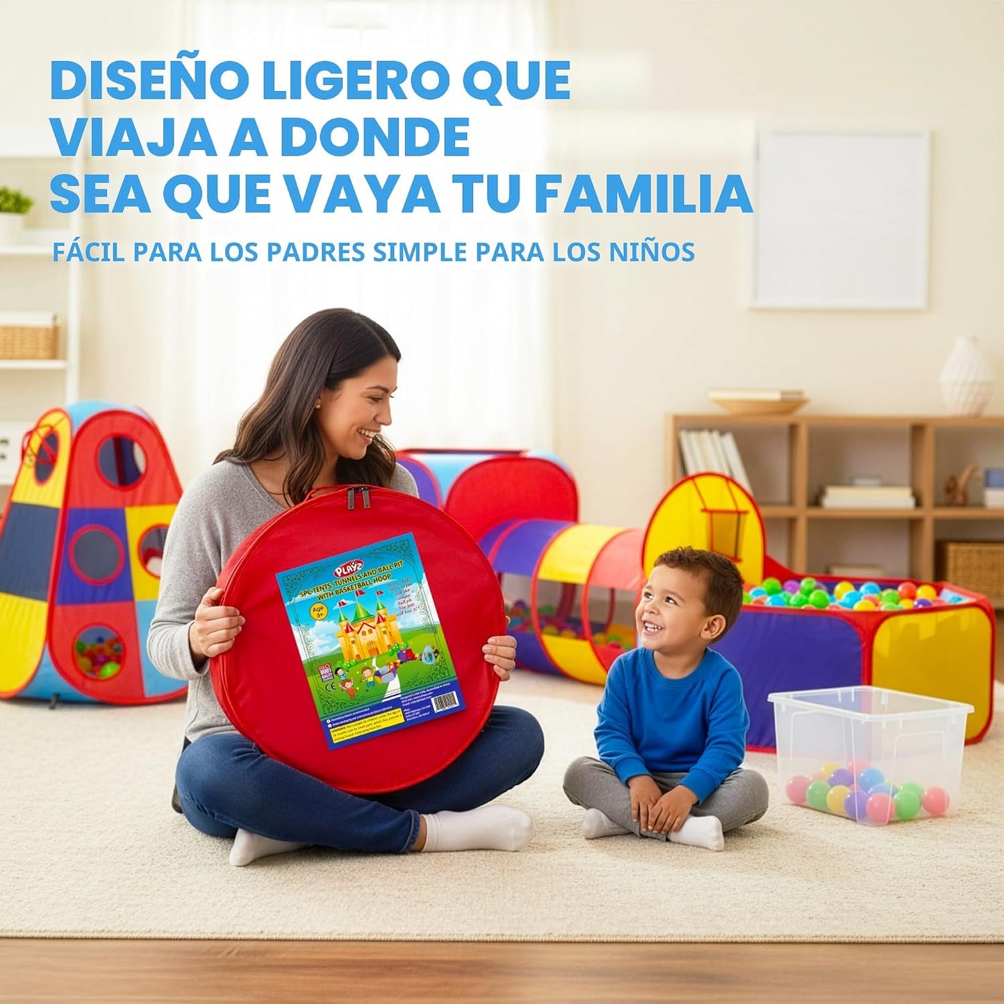 Playz 5 piezas de tiendas de campaña infantiles y túneles - Piscina...