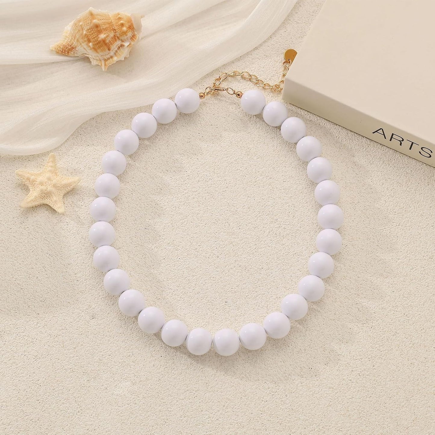 Lsljilidzsw Collar de cuentas gruesas para mujer, 0.631 pulgadas, c...