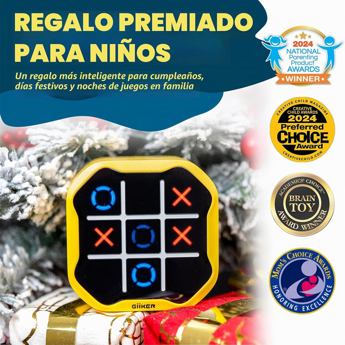 GiiKER Tic Tac Toe Bolt Game, Juegos Portátiles Originales 3-en-1,...