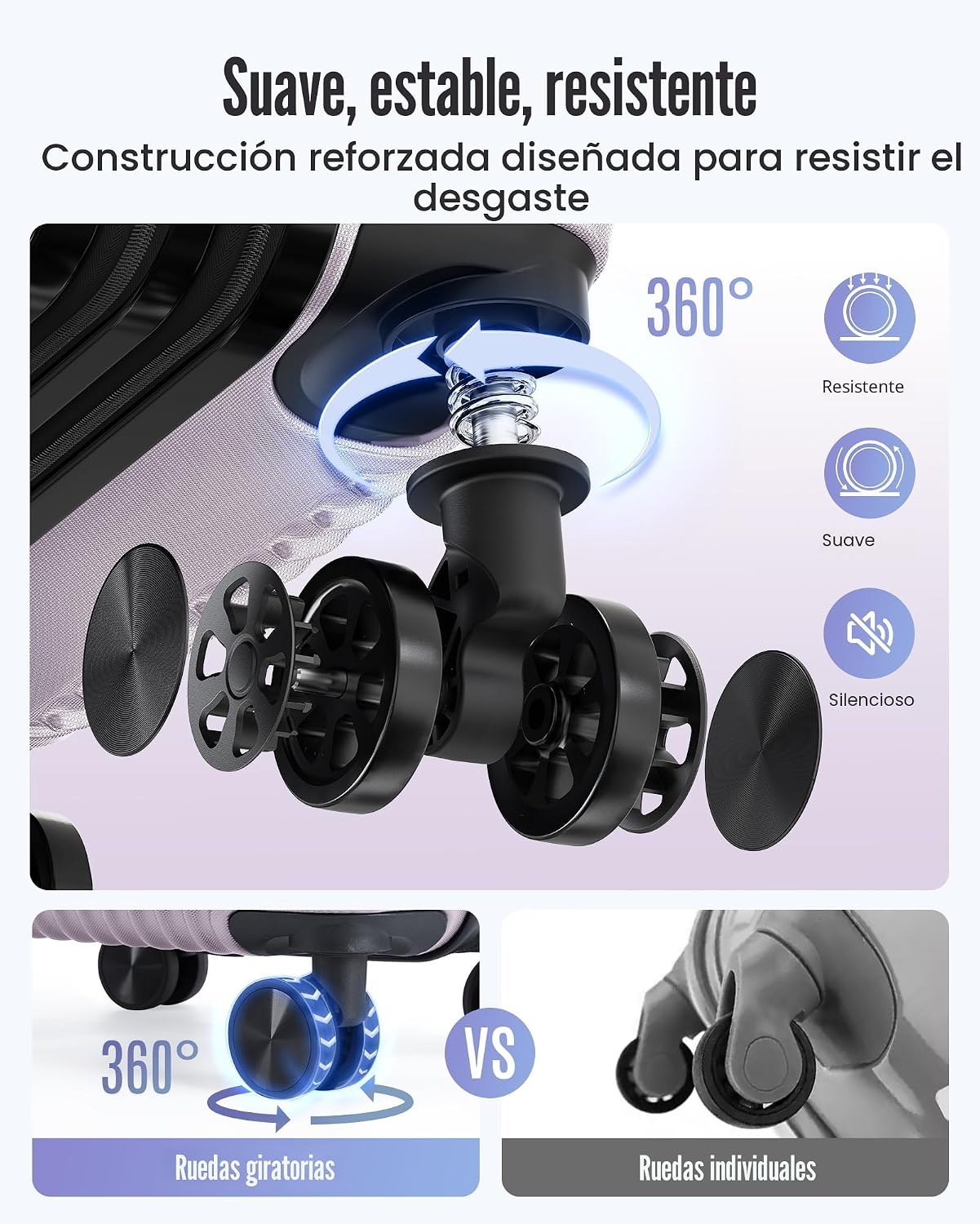 Juego de equipaje LIGHT FLIGHT, juego de 3 maletas extensibles, equ...