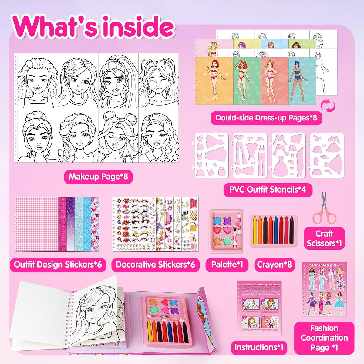 Mocoosy Kit de Manualidades de Maquillaje para Niñas de 6-8 Años, L...