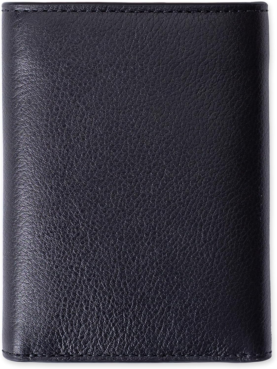 Cole Haan Billetera compacta de cuero para hombre con triple pliegu...