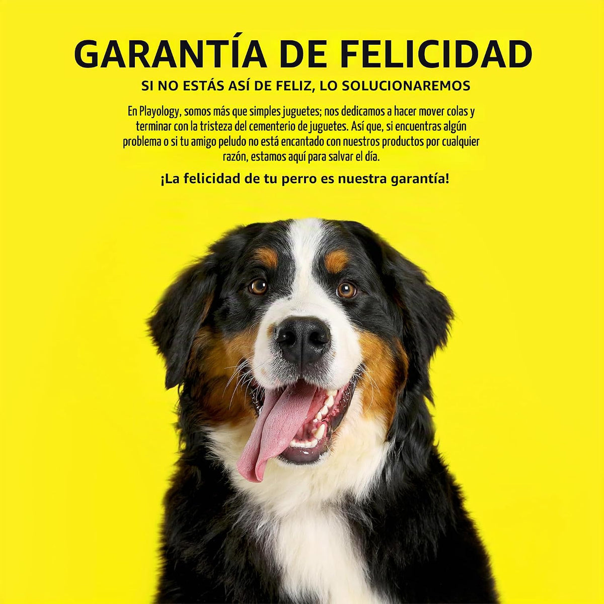 Playology Juguete masticable de vaca de peluche para perros grandes...