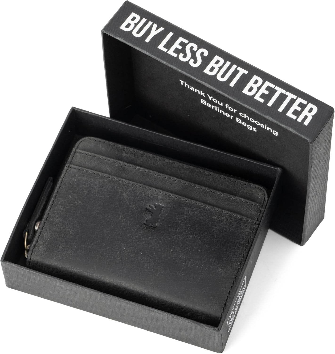 BERLINER BAGS Cartera Pequeña de Piel Verdadera Mujer Elsa, Caja Re...