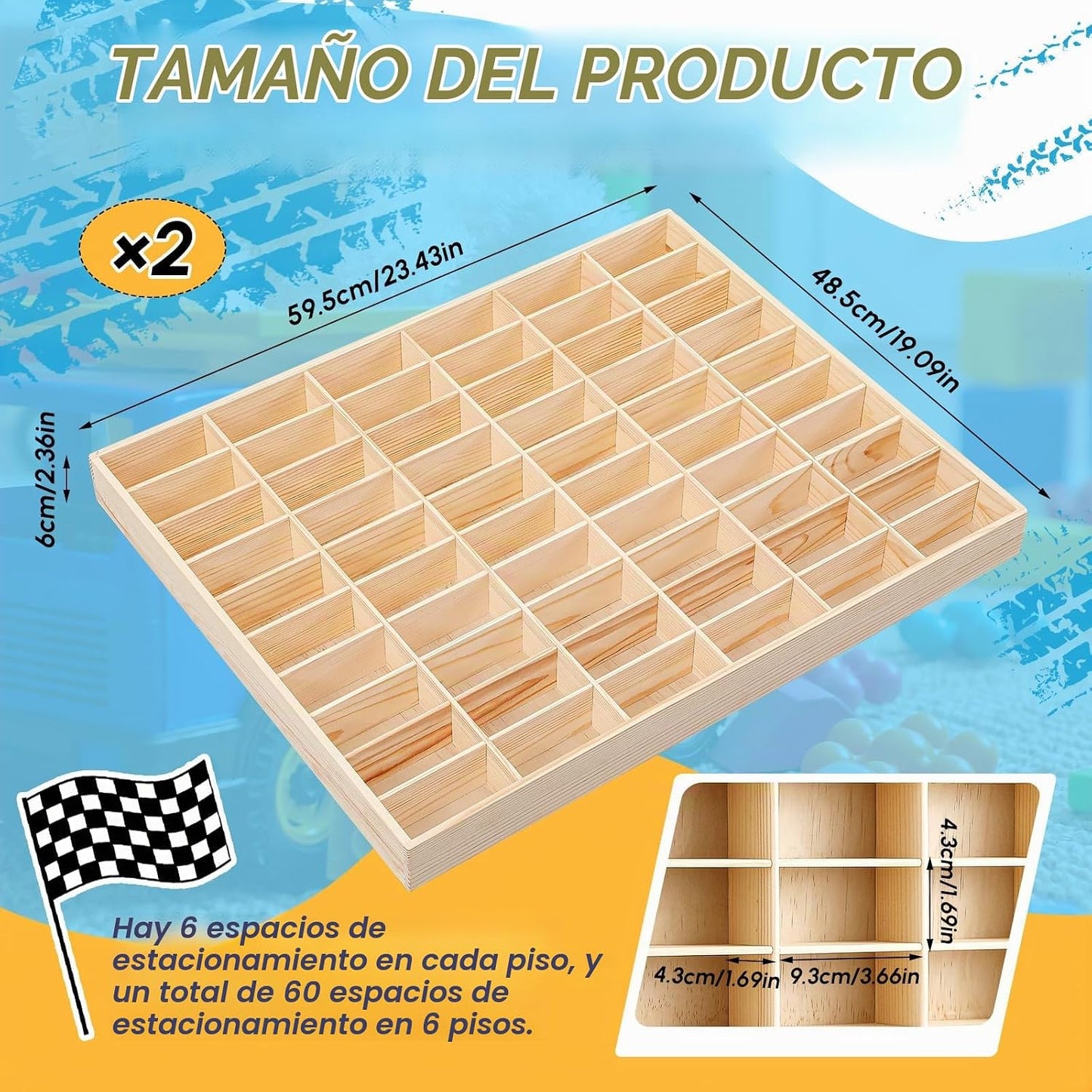 Seenelling 120 espacios en total 1\/64 ruedas fundidas a presión en...