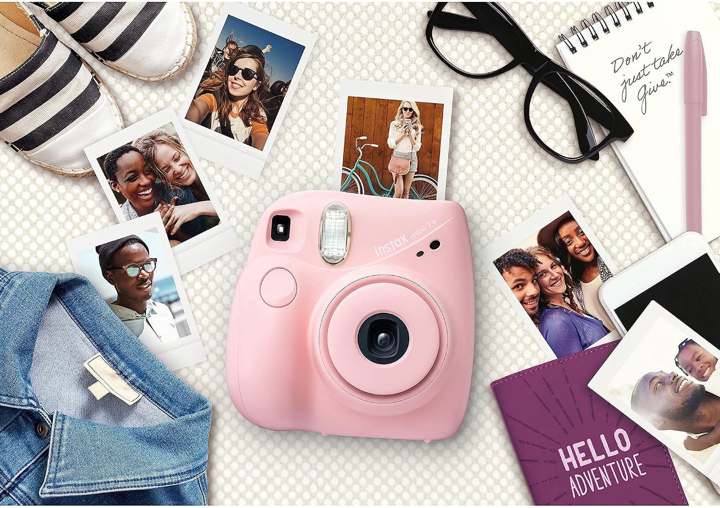 Fujifilm Instax Mini 7+ Cámara, fácil de operar, portátil, espejo s...