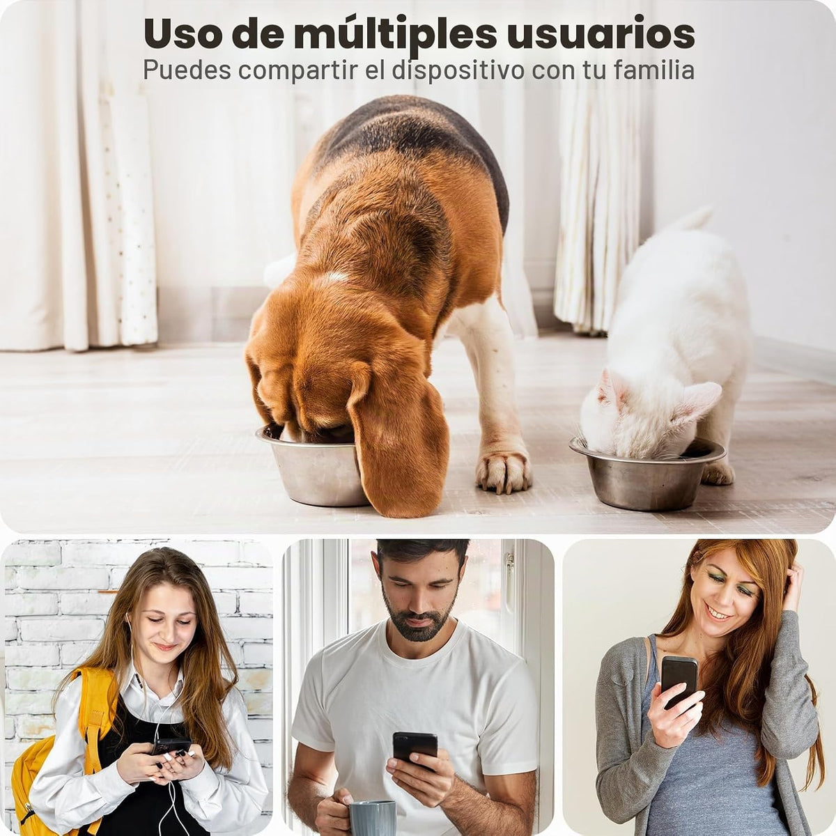 litokam - Cámara de seguridad interior de 5GHz, cámaras de 5MP para...