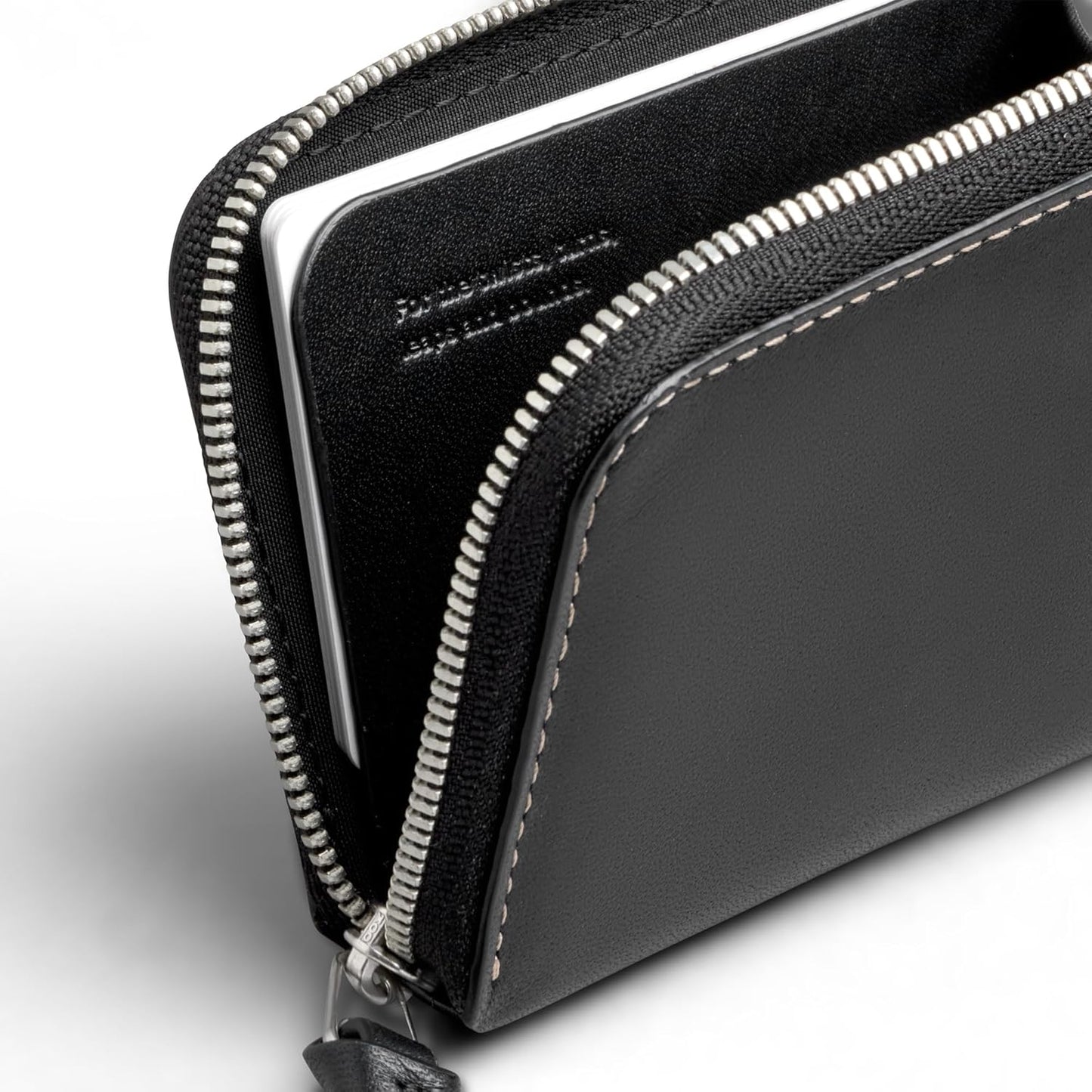 Bellroy L-Pocket, Cartera minimalista con cremallera - Negro | Cart...