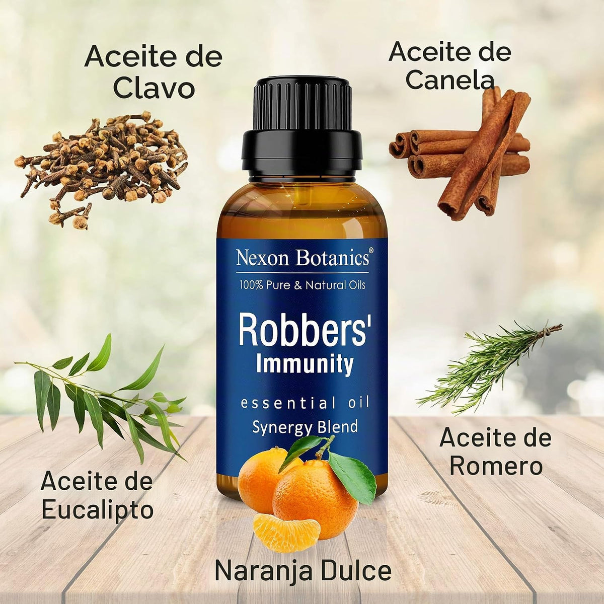 Robbers' Immunity - Mezcla de aceites esenciales de 1 onza líqu...