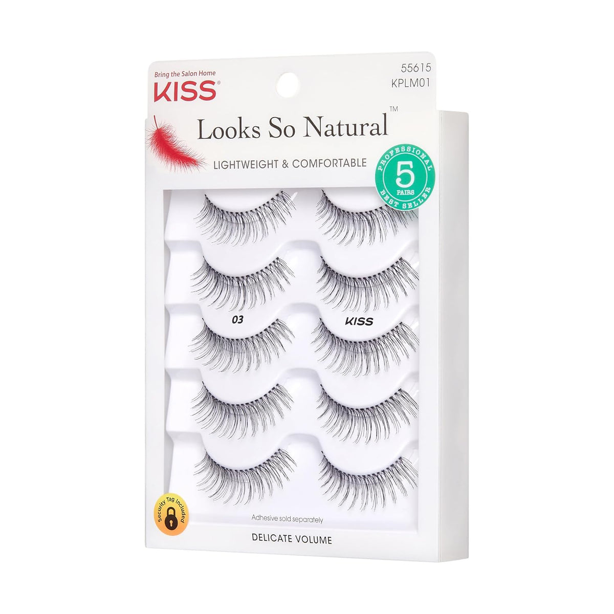 Kiss Products No. 03 Ever EZ Lashes, 10 unidades (el empaque puede...