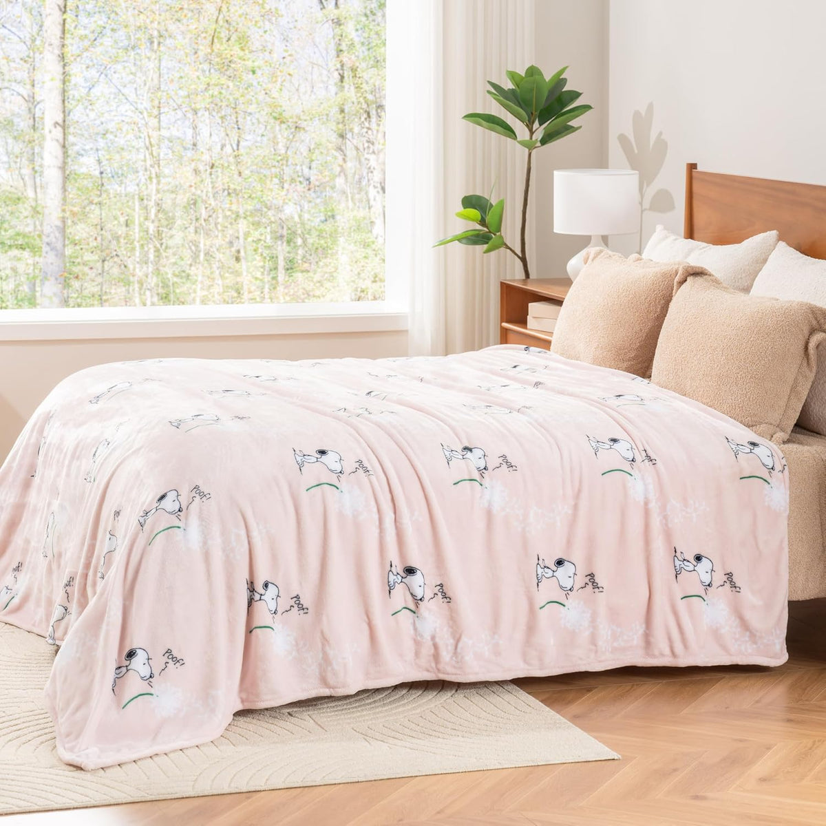 Berkshire Blanket Peanuts® VelvetLoft® - Manta de felpa de Snoopy c...