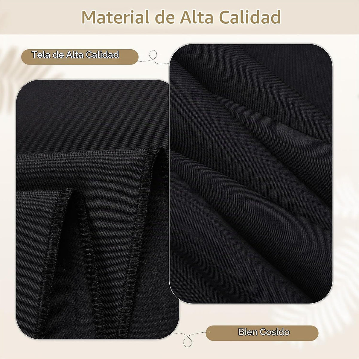 CKIKU - Manteles rectangulares negros de 60 x 102 pulgadas, paquete...