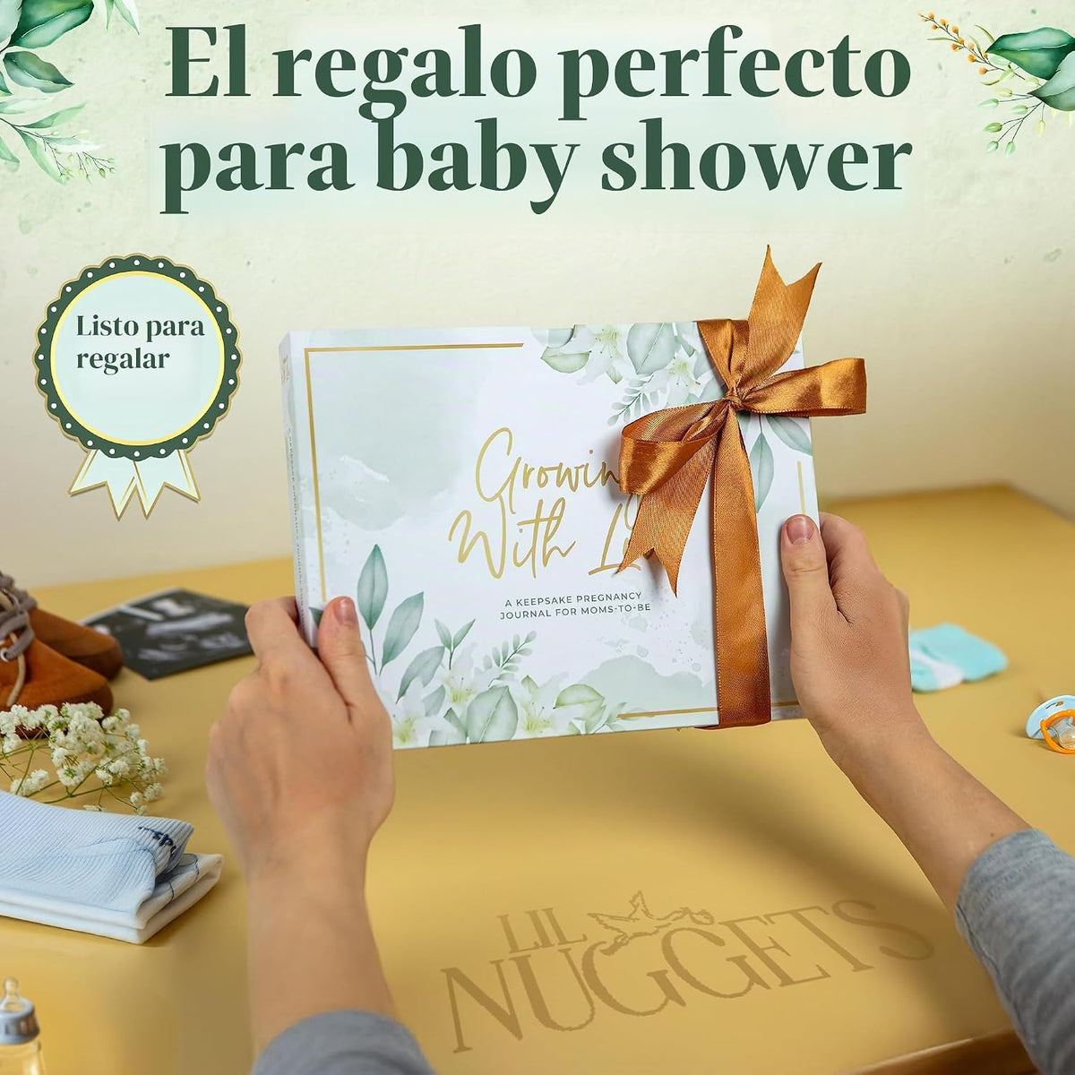 Lil Nuggets Diario de embarazo para madres primerizas 2026 \u2013 D...
